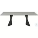 RH 9688 Sleek Slate Ceramic Top And Matte Taupe Coffee Table