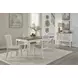 Beach Comber Weathered White and Brown 72" Rectangular Dining Table