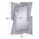 Noralie Silver Free Form 31" Wall Mirror