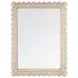 Flora Off White Rectangular Wall Mirror