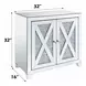Noralie Silver and Gray 2 Door Console Table