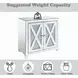 Noralie Silver and Gray 2 Door Console Table