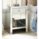 Noralie Silver 1 Drawer Open Night Table