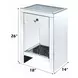 Noralie Silver 1 Drawer Open Night Table