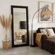 Flora Chocolate Rectangular Floor Mirror
