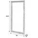 Flora Chocolate Rectangular Floor Mirror