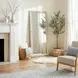 Flora Off White Rectangular Floor Mirror
