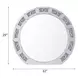 Noralie Silver Round Wall Mirror with Light