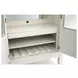 Willowbrook Egg Shell White 2 Glass Door Display Cabinet with LED