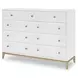 Chelsea White 9 Drawer Bureau Dresser