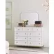 Chelsea White 9 Drawer Bureau Dresser