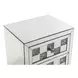 Noralie Silver and Gray Rectangular Glass Top Accent Table