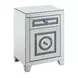 Noralie Silver Rectangular Glass Top Accent Table