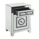 Noralie Silver Rectangular Glass Top Accent Table