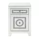 Noralie Silver Rectangular Glass Top Accent Table
