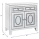 Noralie Silver and Gray 2 Door Accent Cabinet