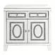 Noralie Silver and Gray 2 Door Accent Cabinet