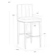 Hadwin Ivanhoe Mineral Upholstered Bar Stool