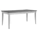 Beach Comber Weathered White and Brown 72" Rectangular Dining Table