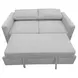 Dena Light Grey 71" Upholstered Sleeper Sofa