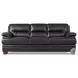 Calizor Black Leather Living Room Set