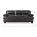Calizor Black Leather 88" Sofa