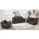 Calizor Black Leather 88" Sofa