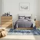 Modena Natural and Cream Full Upholstered Panel Bed