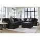 Midnight Madness Onyx 6 Piece Modular Sectional with LAF Corner Chaise