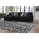 Midnight Madness Onyx 3 Piece Modular Sectional with LAF Corner Chaise