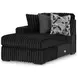 Midnight Madness Onyx 6 Piece Modular Sectional with LAF Corner Chaise