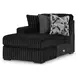 Midnight Madness Onyx 5 Piece Modular Sectional with LAF Corner Chaise