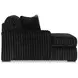 Midnight Madness Onyx 6 Piece Modular Sectional with LAF Corner Chaise