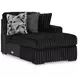 Midnight Madness Onyx 3 Piece Modular Sectional