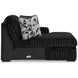 Midnight Madness Onyx 3 Piece Modular Sectional