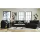 Midnight Madness Onyx Black Loveseat