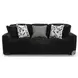 Midnight Madness Onyx Black Sofa