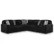 Midnight Madness Onyx 5 Piece Modular Sectional