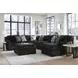 Midnight Madness Onyx 6 Piece Modular Sectional with Chaise