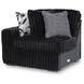 Midnight Madness Onyx 2 Piece Modular Sectional Sofa