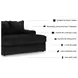 Midnight Madness Onyx Black Oversized Chaise