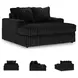 Midnight Madness Onyx Black Oversized Chaise