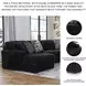 Midnight Madness Onyx Black 2 Piece Sectional Sofa with LAF Chaise
