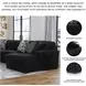 Midnight Madness Onyx Black 2 Piece Sectional Sofa with RAF Chaise