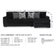 Midnight Madness Onyx Black 2 Piece Sectional Sofa with RAF Chaise