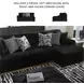 Midnight Madness Onyx Black 2 Piece Sectional Sofa with RAF Chaise