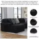 Midnight Madness Onyx Black 4 Piece Sectional with Chaise