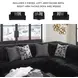 Midnight Madness Onyx Black 3 Piece Sectional