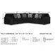 Midnight Madness Onyx Black 3 Piece Sectional