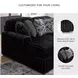 Midnight Madness Onyx Black Super Chaise